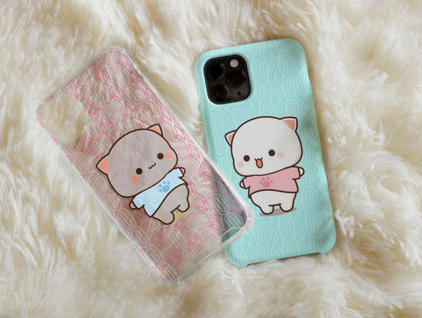 Matching Cat Phone Case – Cute Kawaii Cat Couple Phone Cover