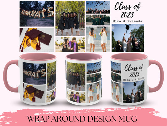 Collage Graduation Mug, Graduation Collage Mug For Students Graduation Day, Class Of 2023 Mug, College Grad Mug, Custom Photo Collage Mug