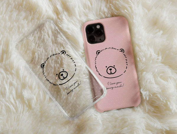 Beary Much Love – Couple Bear Phone Case