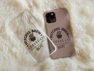 Witches Brew Phone Case – Vintage Witch Coffee Halloween Art