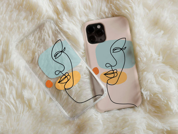 Aesthetic Lines Phone Case – Minimalist Abstract Line Art Phone Cover