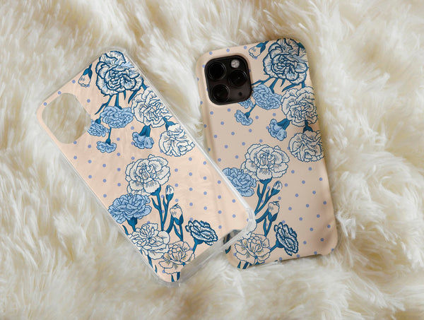Blue Carnation Phone Case – Flower Lovers