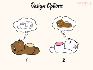 Funny Bear Phone Case – Cute Matching Couple Bear Design
