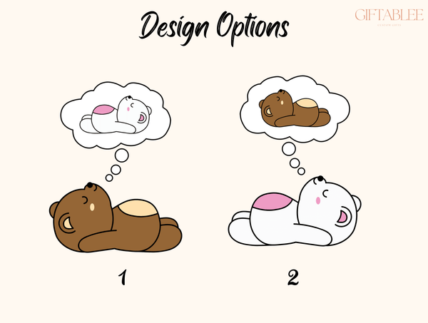 Funny Bear Phone Case – Cute Matching Couple Bear Design