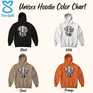 Skeleton Rib Cage Sweatshirt – Gothic Halloween Crewneck