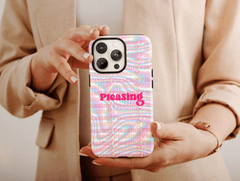 Cyber Aesthetic Phone Case – Y2K Holographic Design
