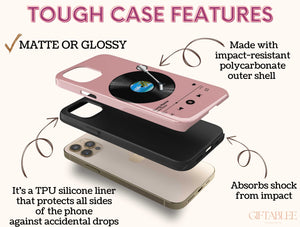 Music Vinyl Phone Case – Personalized Retro Record Player Design