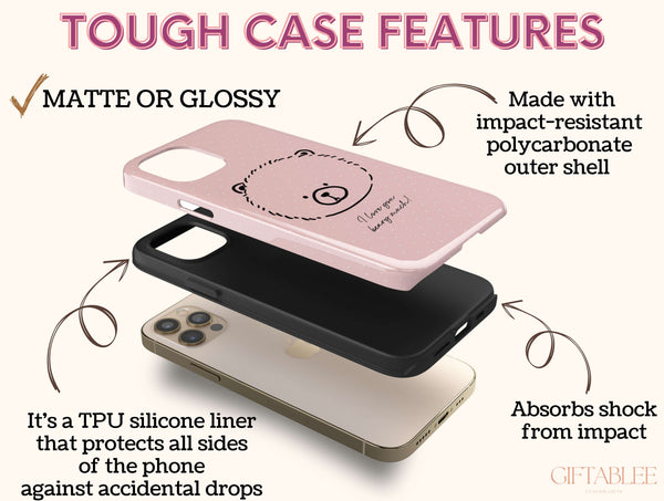 Beary Much Love – Couple Bear Phone Case