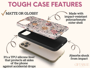 Abstract Face Art Phone Case – Quirky Minimalist Line Art