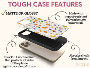 Spooky Mouse Phone Case – Cute Halloween Candy Pattern Accessory