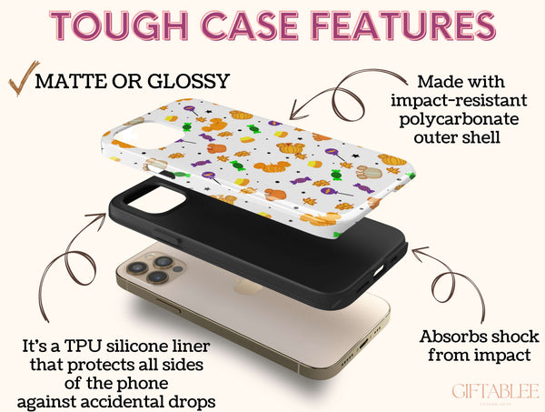 Spooky Mouse Phone Case – Cute Halloween Candy Pattern Accessory