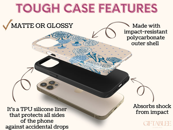 Blue Carnation Phone Case – Flower Lovers