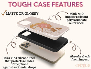 Halloween Witchy Phone Case – Celestial Moon & Witch Design