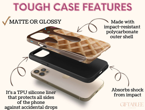 Chocolate Ice Cream Phone Case – For Dessert Lovers