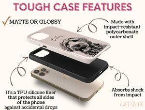 Black And White Pet Portrait Phone Case – Custom Dog Artwork