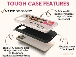 Photo Collage With Name Phone Case – Personalized Picture & Custom Name Gift