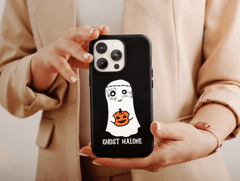 Ghost And Pumpkin Phone Case – Funny Ghost Halloween Phone Cover