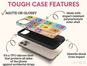 Monster Cartoon Creature Phone Case – Cute Colorful Kawaii Monster Design