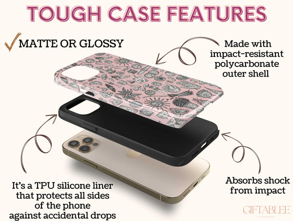 Witchy Goth Phone Case – Mystical Celestial Witchcore Art