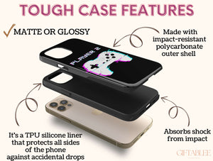 Video Game Phone Case – Player 1 & Player 2 Gamer Cover