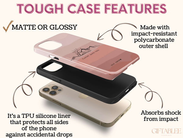Custom Quote Phone Case – Personalized Nature Quote Phone Cover