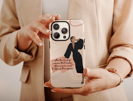 Black Boss Lady Phone Case, Modern Black Women Phone Case For Black Women’s Black History Month Gift, Afro Case, Boss Lady Case For Her