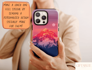 Mountain Sunset Phone Case – Scenic Nature Landscape Design