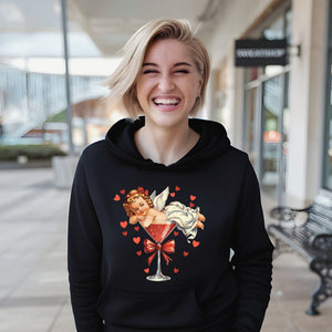 Vintage Cupid Coquette Bow Hoodie