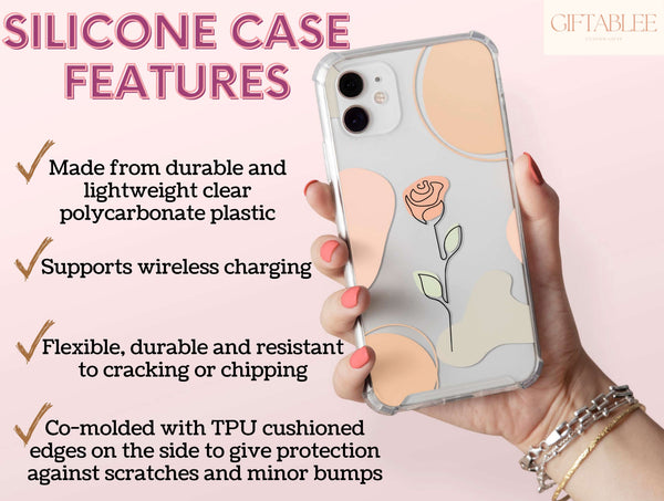 Modern Bloom – Floral Line Art Phone Case