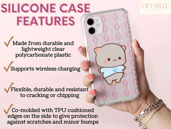 Matching Cat Phone Case – Cute Kawaii Cat Couple Phone Cover