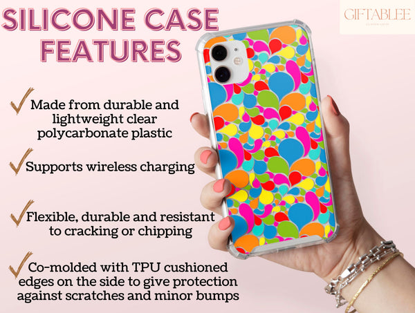 Colorful Abstract Phone Case – Modern Geometric Art Design