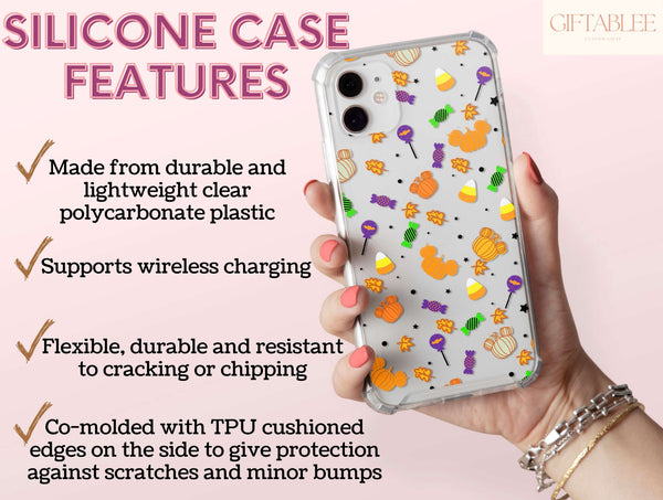 Spooky Mouse Phone Case – Cute Halloween Candy Pattern Accessory