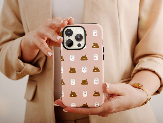 Funny Poop Phone Case, Funny Gift Phone Case For Men & Women Birthday Gift, Cool Phone Case, Humorous Case, Poop Emoji Case, Cute Phone Case