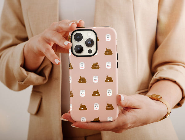 Funny Poop Phone Case – Cute Emoji Bathroom Humor