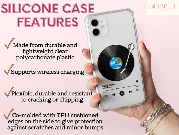 Music Vinyl Phone Case – Personalized Retro Record Player Design