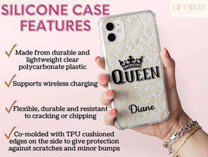 Custom King And Queen Phone Case – Personalized Couple & Matching Design