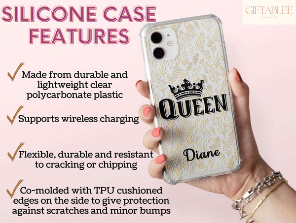 Custom King And Queen Phone Case – Personalized Couple & Matching Design