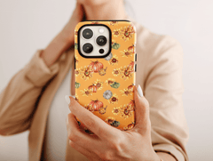 Autumn Pumpkin Phone Case – Sunflower & Harvest Fall Pattern