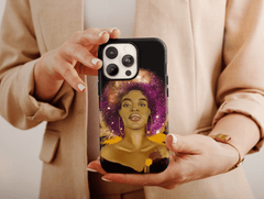 Cosmic Beauty – Afro Girl Phone Case