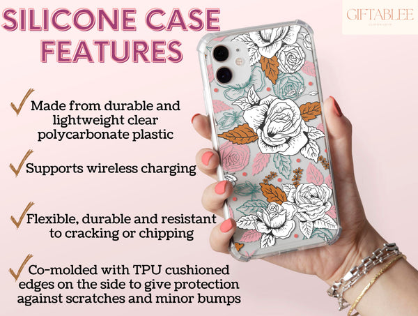 Rose Floral Art Print Phone Case – Flower Lovers