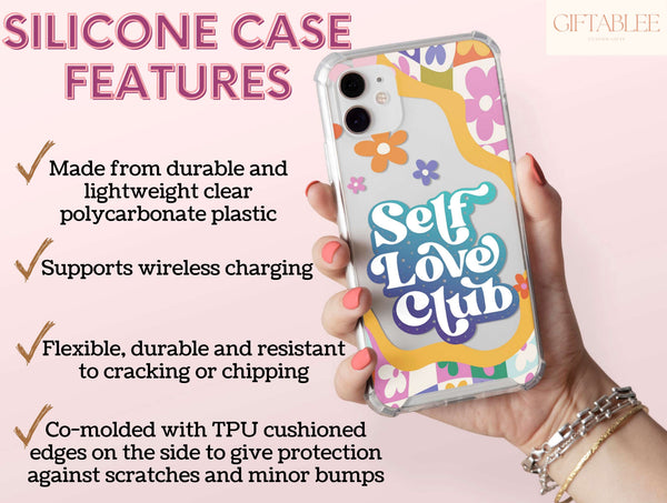 Self Love Phone Case – Colorful Retro Self Love Club Design