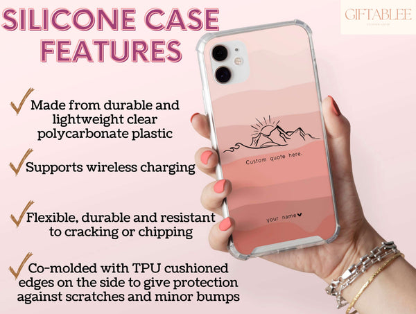 Custom Quote Phone Case – Personalized Nature Quote Phone Cover