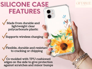 Sunflower Watercolor Phone Case – For Floral Lovers