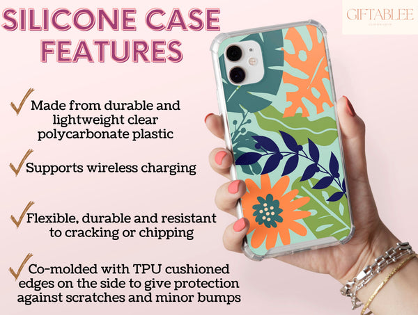 Tropical Flowers Phone Case – Colorful Summer Botanical Style