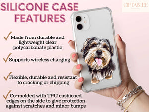 Cartoonized Pet Portrait Phone Case – Custom Dog Artwork & Personalized Pet Design
