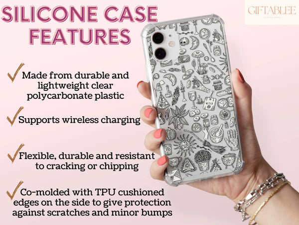 Witchy Goth Phone Case – Mystical Celestial Witchcore Art