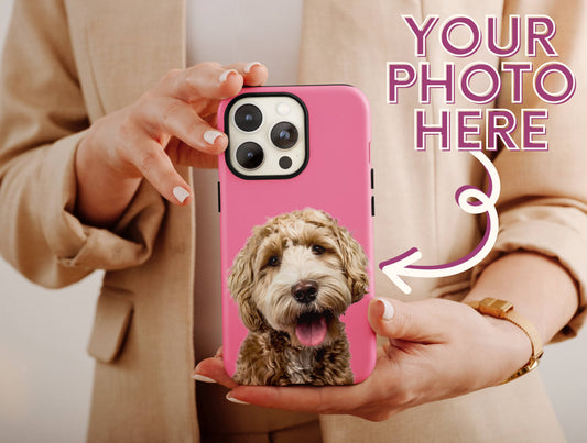 Custom Pet Portrait Phone Case For Pet Owners’ Birthday Gift, Pet Phone Case, Pet Portrait Case, Custom Pet Icon Case For Mother's Day Gift