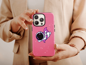 Astronaut Couple Phone Case – Cute Space Lover Gift
