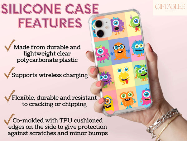 Monster Cartoon Creature Phone Case – Cute Colorful Kawaii Monster Design
