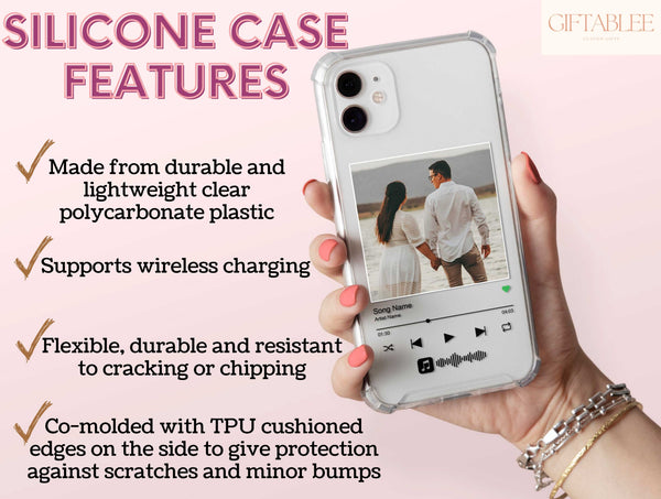 Custom Playlist Phone Case – Personalized Photo, Song & Artist Music Design